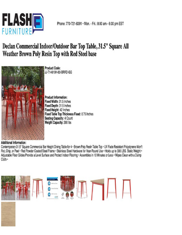 Spec Sheet