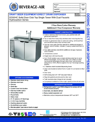Spec Sheet