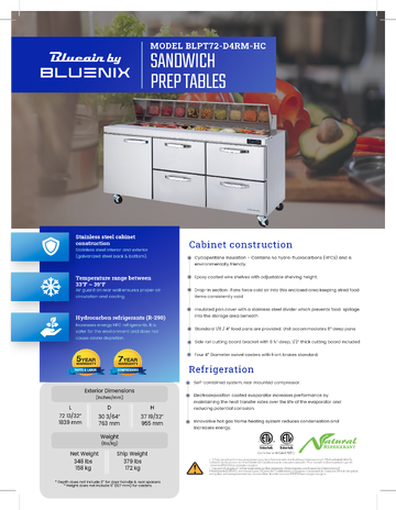 Spec Sheet