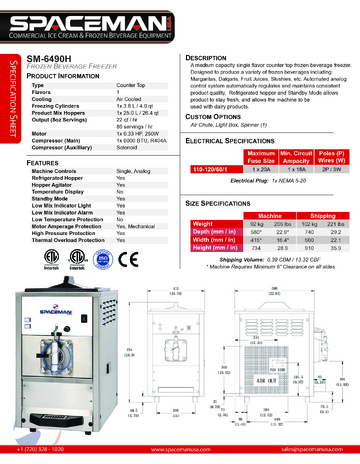Spec Sheet