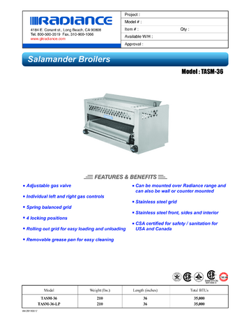 Spec Sheet