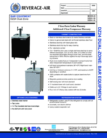 Spec Sheet