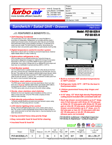 Spec Sheet