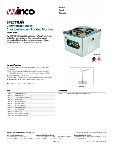 Spec Sheet