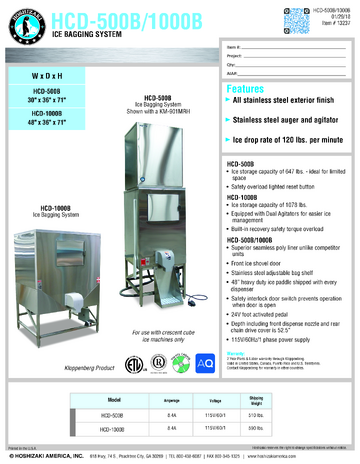 Spec Sheet