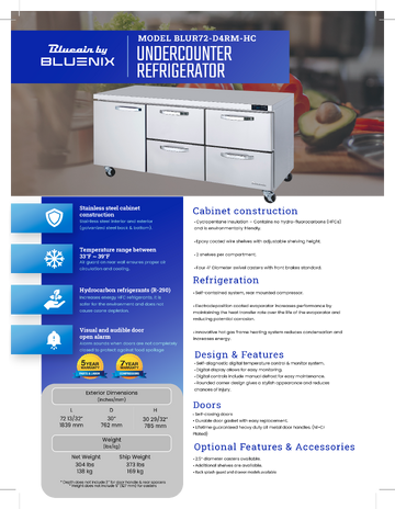 Spec Sheet