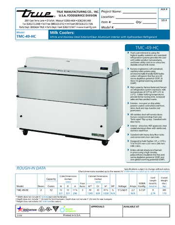 Spec Sheet