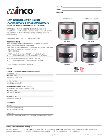 Spec Sheet