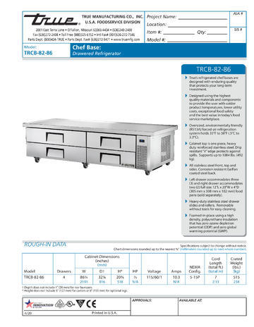 Spec Sheet