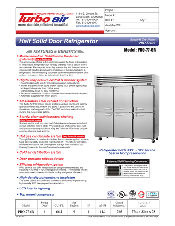 Spec Sheet
