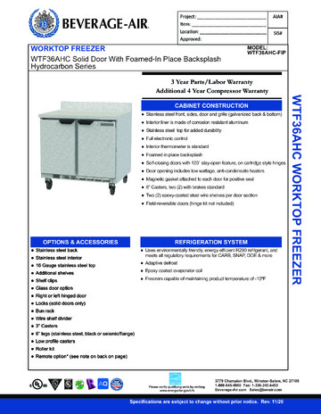 Spec Sheet