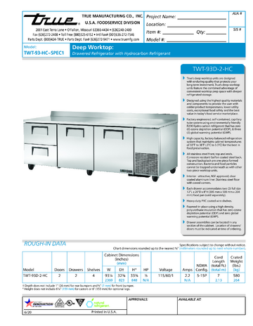 Spec Sheet