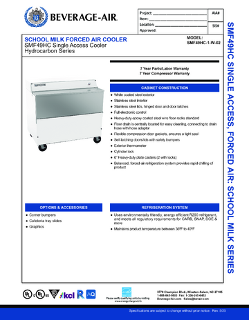 Spec Sheet