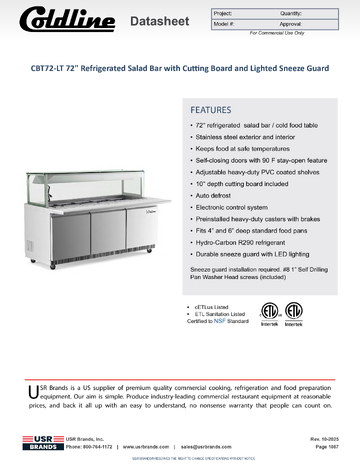 Spec Sheet