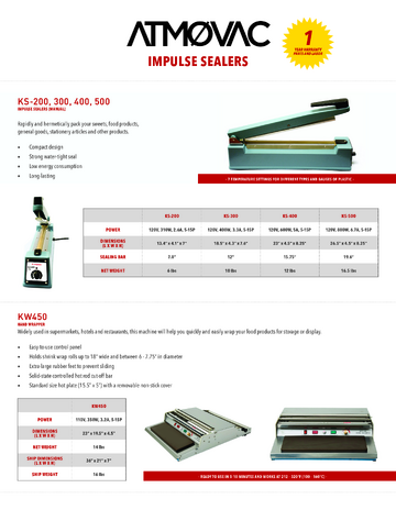 Spec Sheet