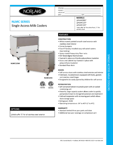 Spec Sheet