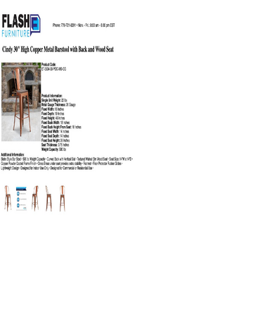 Spec Sheet