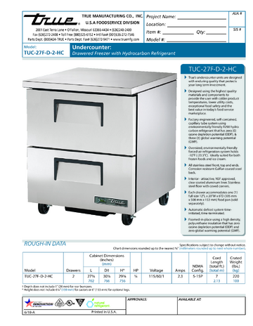 Spec Sheet