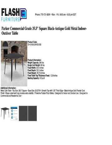 Spec Sheet