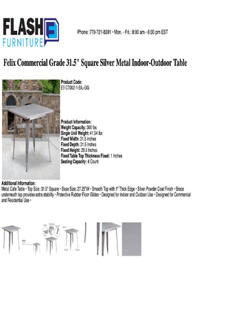 Spec Sheet