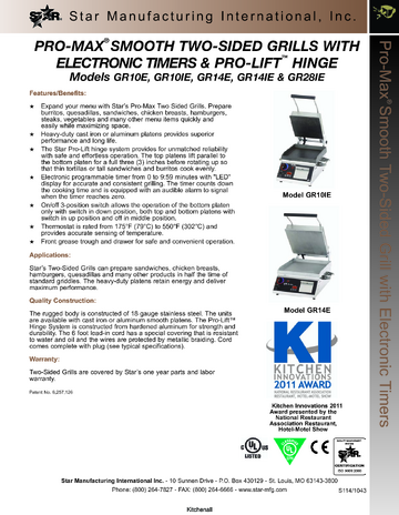 Spec Sheet