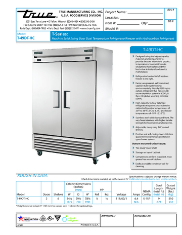 Spec Sheet