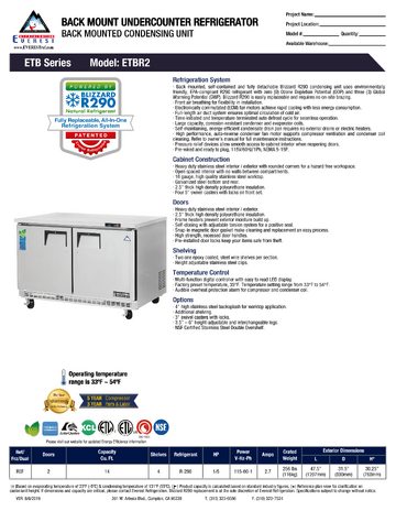 Spec Sheet