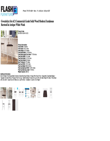 Spec Sheet