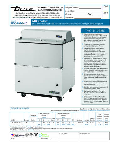 Spec Sheet