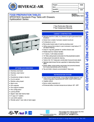 Spec Sheet