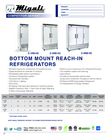 Spec Sheet