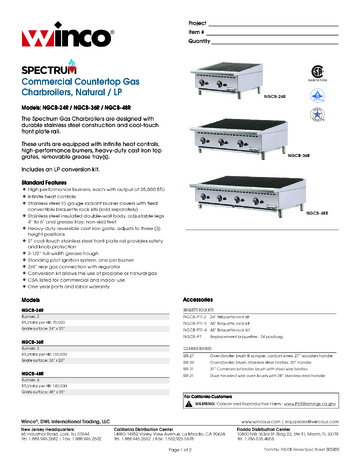 Spec Sheet
