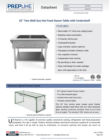 Spec Sheet