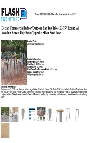 Spec Sheet