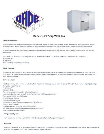 Spec Sheet