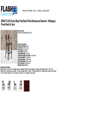 Spec Sheet