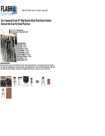 Spec Sheet