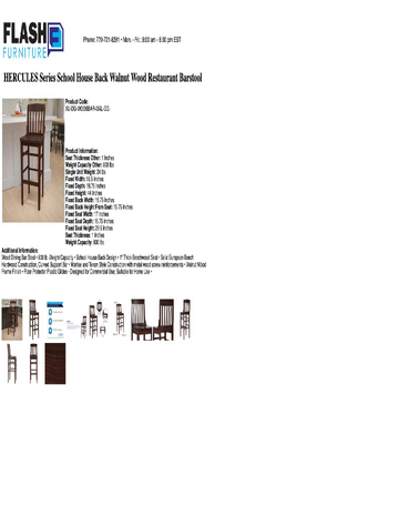 Spec Sheet