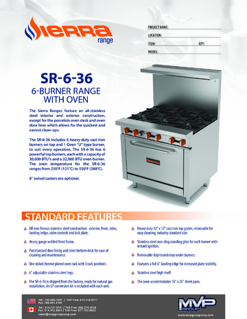 Spec Sheet