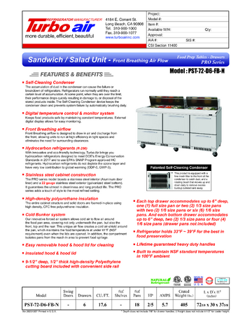 Spec Sheet