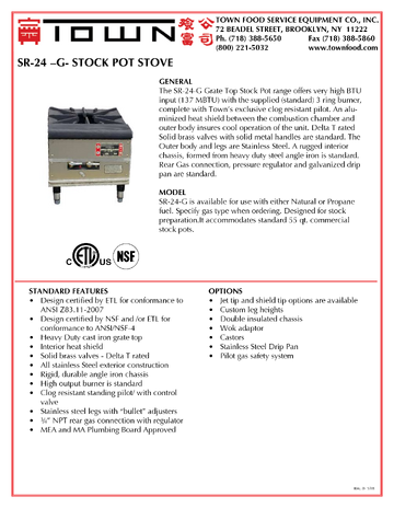 Spec Sheet