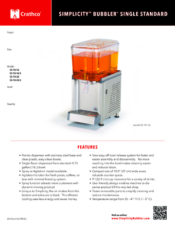Spec Sheet