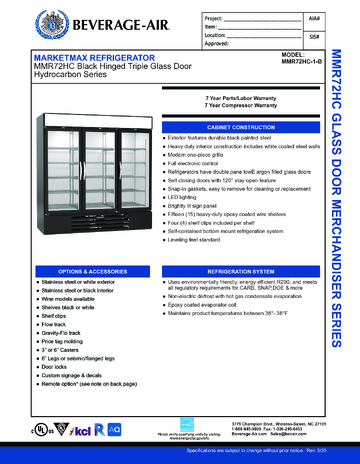 Spec Sheet