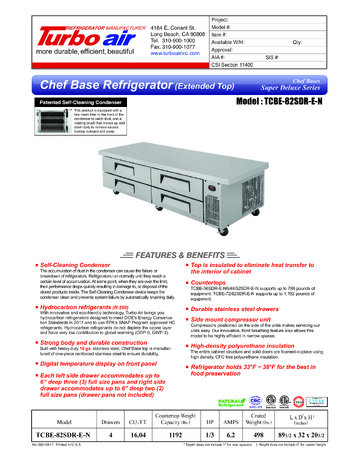 Spec Sheet