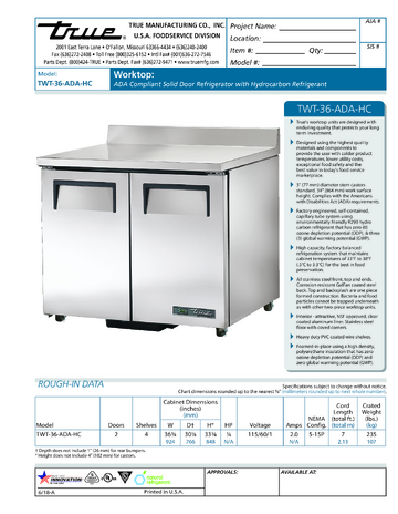 Spec Sheet