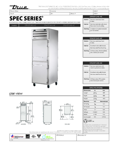 Spec Sheet