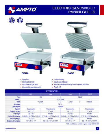 Spec Sheet