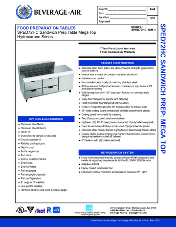 Spec Sheet