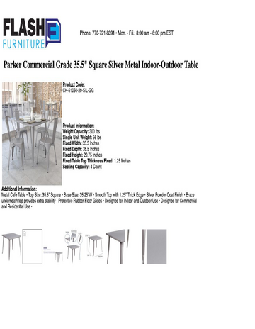 Spec Sheet