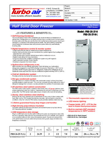 Spec Sheet